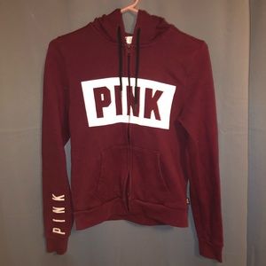 Burgundy red Pink sweater